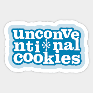 blue snowflake unco logo Sticker